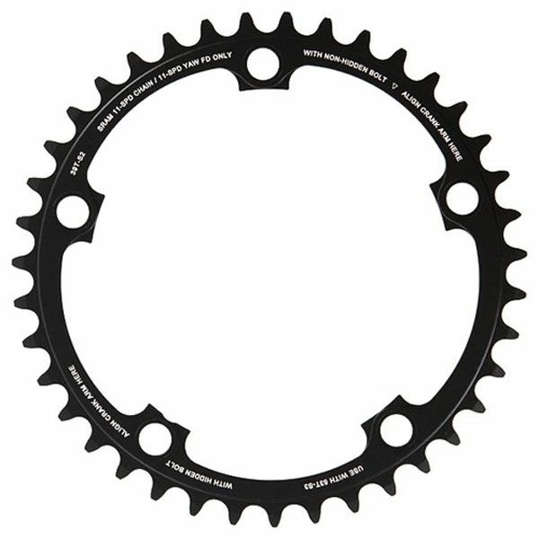 SRAM Red22 Plateau Route 11 Vitesses 39 Dents 130mm Alu Noir 1 SRAM Red22 Plateau Route 11 Vitesses 39 Dents 130mm Alu Noir