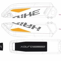 Haibike - Stickers Pour Batterie Bosch Sur XDURO 2014/ 2015/ 2016/ 2017