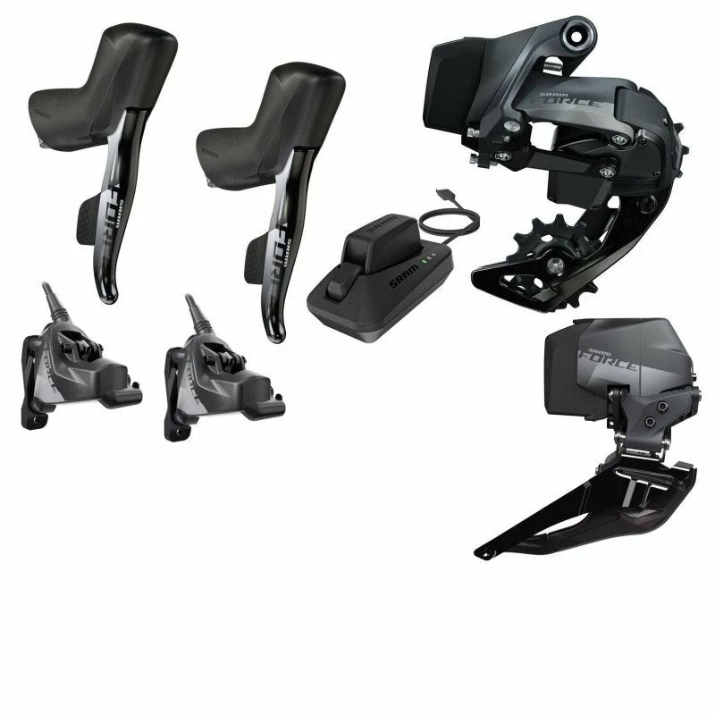 Groupe Electrique SRAM Force AXS Disque 2x12v 1 Groupe Electrique SRAM Force AXS Disque 2x12v