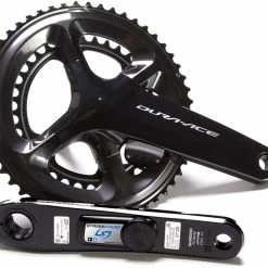 Pédalier SHIMANO DURA-ACE 9100 Avec Capteur De Puissance DOUBLE STAGES CYCLING (étoile Droite, Manivelle Gauche & Plateaux)