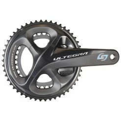 Pédalier Complet SHIMANO ULTEGRA 8000 Avec Capteur De Puissance STAGES CYCLING Coté Droite, Manivelle Gauche Standard & Plateaux