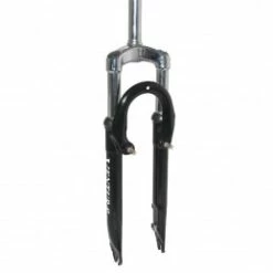Marque Fourche Vtt 26 " M-W A Suspension Acier Ressort-Elastomere Noir Deb. 50Mm Pivot 240-130Mm Filete 1"-22.2 Interieur