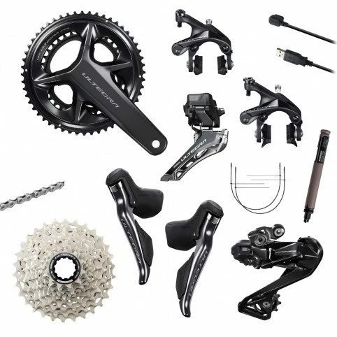 Groupe Complet SHIMANO Ultegra Di2 Patins R8150 12 Vitesses 1 Groupe Complet SHIMANO Ultegra Di2 Patins R8150 12 Vitesses