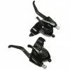 Marque Levier-Manette Vtt Shimano Stef41 3X6V. Noir Pour Frein V-Brake (Paire) 2 Doigts