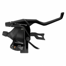 Marque Levier-Manette Vtt Sunrace Stm500 8X3V. Noir Pour Frein V-Brake Compatible Shimano (Paire) 1 Marque Levier-Manette Vtt Sunrace Stm500 8X3V. Noir Pour Frein V-Brake Compatible Shimano (Paire)