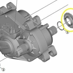 Shimano - Bague De Verrouillage Pour Plateau Sur Moteur Steps E6100 | E7000 | E8000