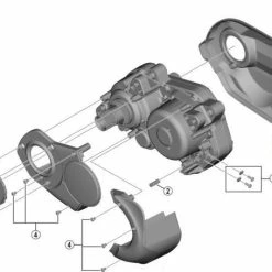 Shimano - Lot De Vis Pour La Fixation Du Carter SM-DUE61 Sur Moteur E6100
