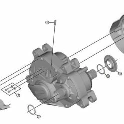 Shimano - Lot De 6 Vis Pour La Fixation Des Carter Moteur SM-DUE80, SM-DUE70 Et SM-DUE61