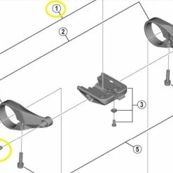 Shimano - Lot De 2 Vis De Fixation Pour écran Shimano SC-E6100